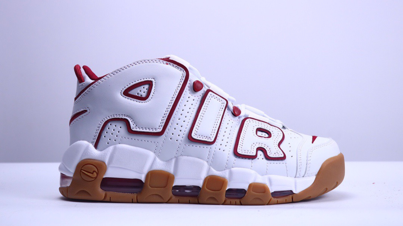 Nike Air More Uptempo Phantom Gym Red Gum (Women's)