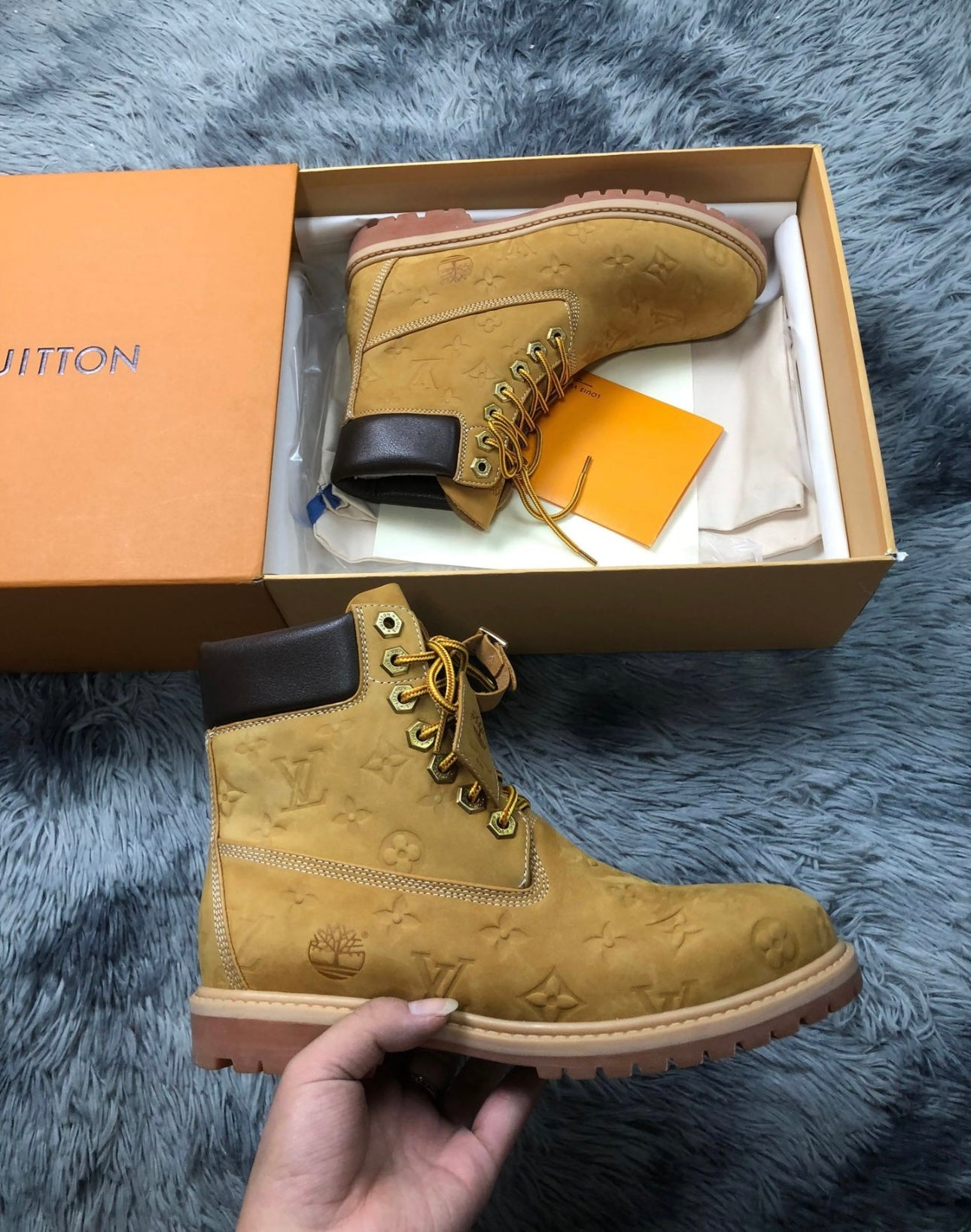 Louis Vuitton x Timberland 6in Monogram Ankle Boot